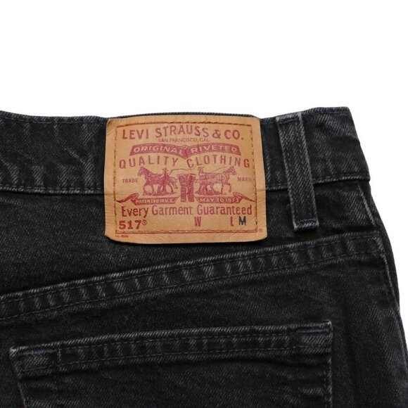 Vintage Levi’s Jeans Women’s 13M black 517 Slim fit bootcut mid rise Y2K - Picture 3 of 12